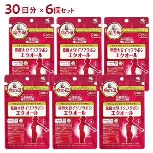 6個セット 小林製薬 発酵大豆イソフラボン エクオール 30粒 × 6