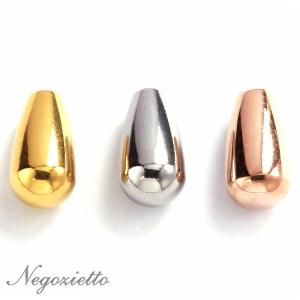 パーツ 金属アレルギー対応 ネックレス ステンレス316L 長さ調整フリー ネックレス チェーン 専用 エンドチャーム WG色/YG色/PG色の3色