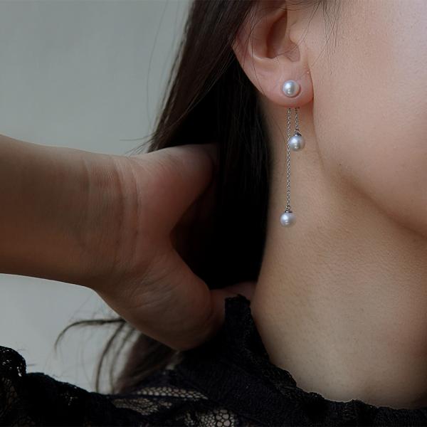 ピアス 金属アレルギー対応 セカンドピアス 誕生日 プレゼント ステンレス316L キャッチ 淡水パ...