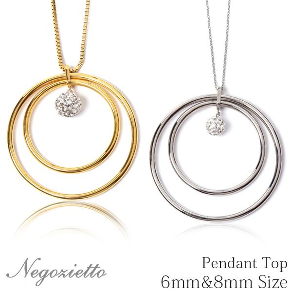 ペンダントトップ 金属アレルギー対応 ステンレス316L クリスタルボール