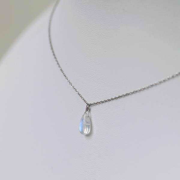 ペンダントトップ 金属アレルギー対応 ステンレス316L ムーンストーン