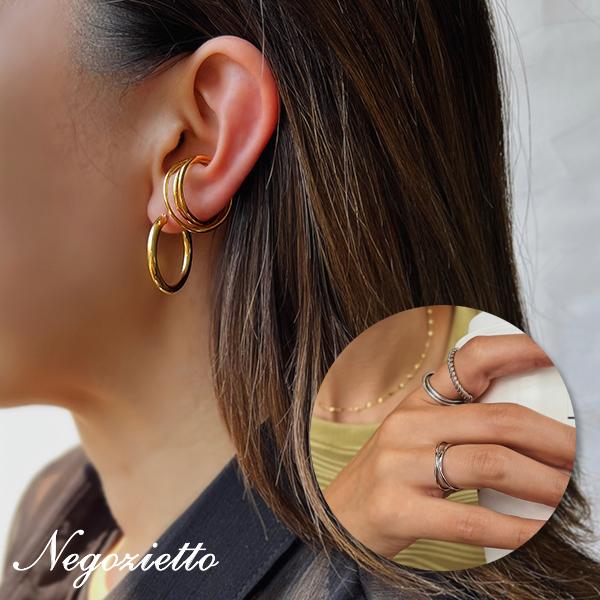 イヤーカフ 金属アレルギー対応 誕生日 プレゼント ステンレス304[片耳販売]