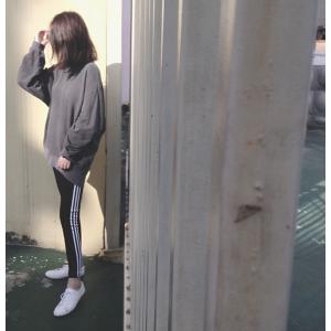 サイドライン パンツ レギンス レディース ス...の詳細画像2