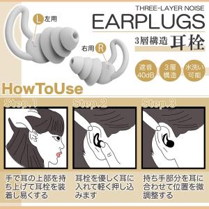 耳栓 睡眠用 高性能 最強 騒音 睡眠 遮音性...の詳細画像3