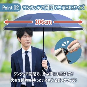 折りたたみ傘 折り畳み傘 メンズ 自動開閉 逆...の詳細画像2