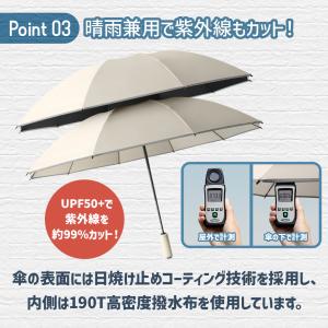 折りたたみ傘 折り畳み傘 メンズ 自動開閉 逆...の詳細画像3