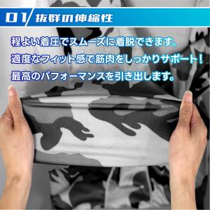 スポーツタイツ メンズ ロング コンプレッショ...の詳細画像1