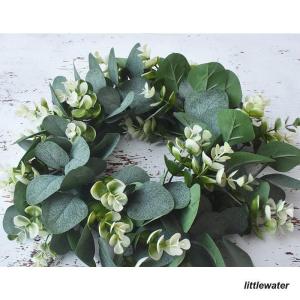 グリーンリース ナチュラルリース 造花 壁掛け...の詳細画像1