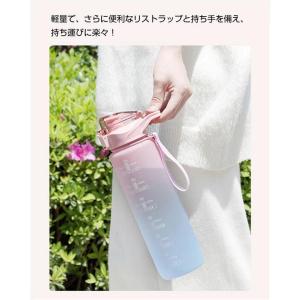 水筒 1リットル 目盛り付き 子供 大容量 ウ...の詳細画像5