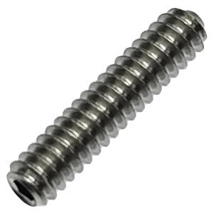 ホーローセット クボミ先 UNC ＃10-24山 × 長さ 1 インチ 2個入 鉄 黒