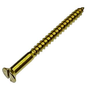 こだわり真鍮マイナス木ネジ 6×15mm (ラウンド) 10本 : KQLFT TOOLS