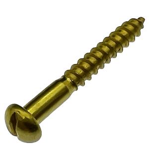 こだわり真鍮マイナス木ネジ 6×15mm (ラウンド) 10本 : KQLFT TOOLS