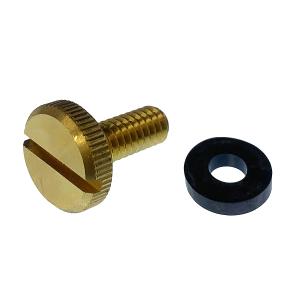 ハーレー用 シートボルト UNC 1/4-20山 長さ12mm 2個入 真鍮製