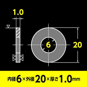 バイク用 M6 防振 防水 黒 ゴム ワッシャ...の詳細画像3