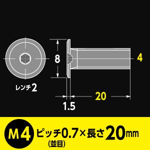 ステンレス 極低頭 キャップ ボルト [並目]...の詳細画像3
