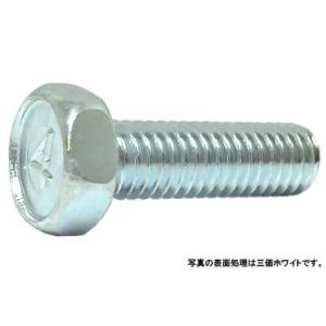 （４マ−ク）アプセット小ねじ 6 X 35 鉄 三価ホワイト 【300本】