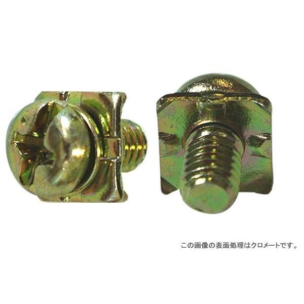 端子ねじ（＋−）ナベ　ＳＨ形(角座番号H5-1) 鉄 三価ホワイト  Ｍ5X12  (1) 【パック...