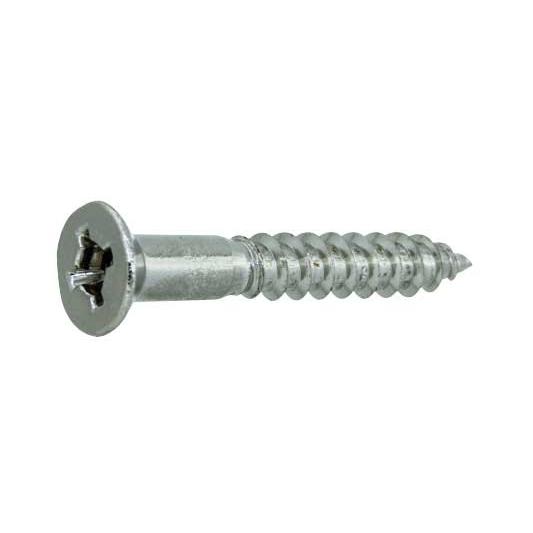 （＋・）穴あき木ねじ（皿頭　 4.5 X 50　鉄　ニッケル　【500本】