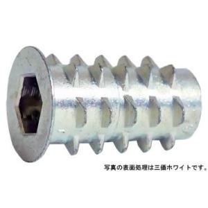 鬼目Ｎ（Ｓタイプ　ムラコシ製 6 X 20 亜鉛合金ダイカスト 三価ホワイト 【125本】