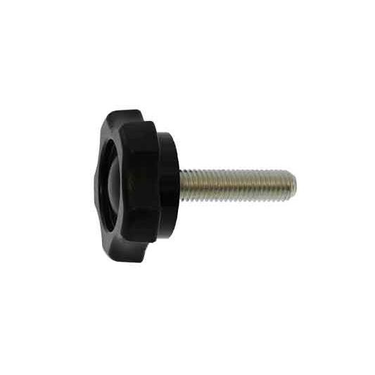 ノブ（Ｇ−３）ボルト（黒 三価ホワイト 鉄  8 X 50 【パック商品　4本入】