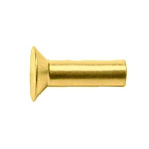 黄銅 皿リベット 4x8 生地 【10個入】