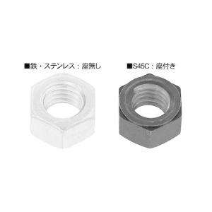 六角ナット（ＵＮＣS45C(H)Nユニファイ(ナミ 5/8-11UNC Ｓ４５Ｃ/生地(または標準)