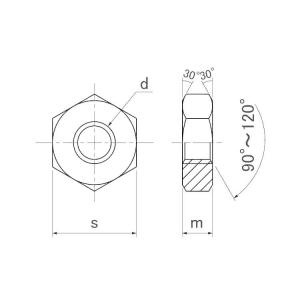小形六角ナット(極薄【2個】SUSコガタN(ゴ...の詳細画像2