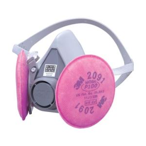 3M 防塵マスク兼防毒マスク 3M 6000F/2091-RL3全面体 アスベスト