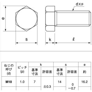 M10(細目P=1.0) X 30L(首下) ...の詳細画像1