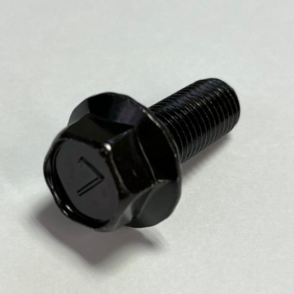 M10X 35L (P=1.25) 黒メッキ 7マークフランジボルト2種　強い!黒い!さびにくい!
