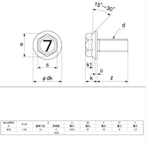 M10X 40L (P=1.25) 黒メッキ ...の詳細画像1