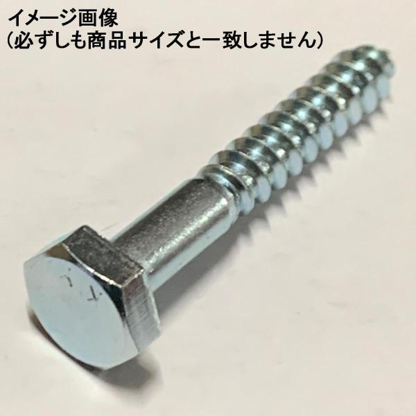 6 X 75(平径=10) 六角コーチボルト(ユニクロメッキ)