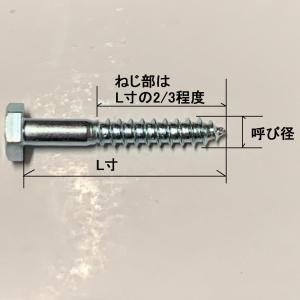 12X180(平径=21) 六角コーチボルト(...の詳細画像2