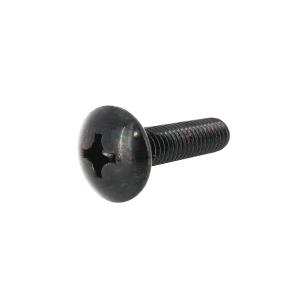 鉄/ブラックメッキ (+) トラス小ねじ M6 (太さ=6mm)×長さ=25mm　