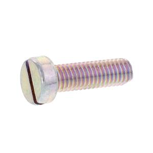 鉄/シルバーメッキ (-) 平小ねじ M2 (太さ=2mm)×長さ=6mm　
