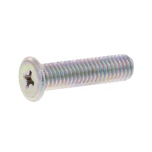 鉄/シルバーメッキ (+) スリムヘッド小ねじ M2.6 (太さ=2.6mm)×長さ=6mm　