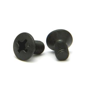 ステンレス(黒染め) (+) 丸サラ小ねじ M4 (太さ=4mm)×長さ=8mm　