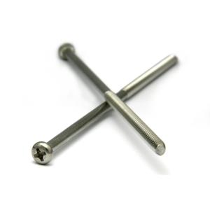 ステンレス (+) ナベ小ねじ (半ねじ [ねじ部：50mm]) M5 (太さ=5mm)×長さ=120mm　