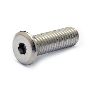 ステンレス [超極低頭] 六角穴付き　スリムヘッド小ねじ (全ねじ) M5 (太さ=5mm)×長さ=10mm　【 バラ売り ： 3本入り 】