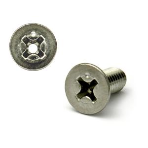 ステンレス エアー抜き (+)サラ小ねじ M4 (太さ=4mm)×長さ=15mm　【 バラ売り ： 2本入り 】｜nejiya