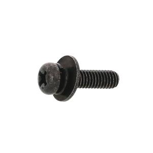鉄/ブラックメッキ (+)ナベセムス [P=3] M6 (太さ=6mm)×長さ=20mm　