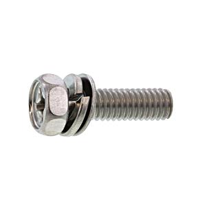 ステンレス (+)六角アプセットセムス [P=4] M8 (太さ=8mm)×長さ=30mm　