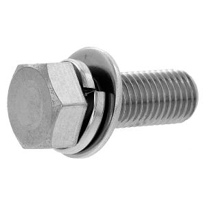 鉄/ブラックメッキ トリーマセムス [P=3] M10 (太さ=10mm)×長さ=60mm　