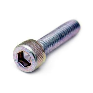 高強度の鉄[SCM435]/シルバーメッキ キャップボルト (全ねじ)