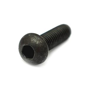 高強度の鉄[SCM435](黒染加工) ボタンキャップ (全ねじ) M2 (太さ=2mm)×長さ=4mm　【 バラ売り ： 4本入り 】｜nejiya