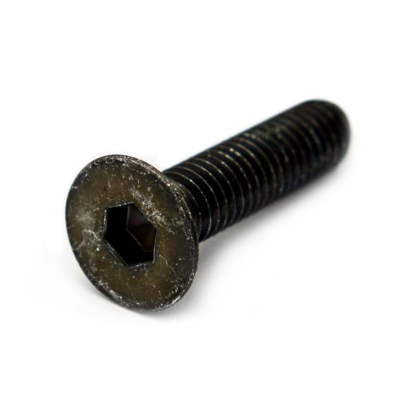 高強度の鉄[SCM435]/三価ブラック サラキャップ (全ねじ) M5 (太さ=5mm)×長さ=6...
