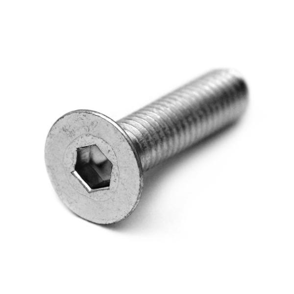 高強度の鉄[SCM435]/ニッケル サラキャップ (全ねじ) M6 (太さ=6mm)×長さ=20m...