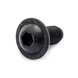ステンレス(黒染め) フランジボタン (全ねじ) M6 (太さ=6mm)×長さ=12mm　