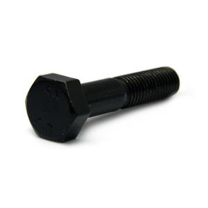 鉄/ブラックメッキ 六角ボルト (半ねじ) M12 (太さ=12mm)×長さ=85mm　