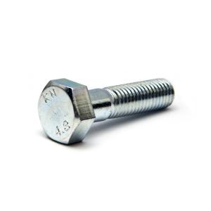 シルバーメッキ 六角ボルト 半ねじ M16 太さ=16mm